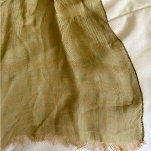 Fendi Elegant Gold Scarf